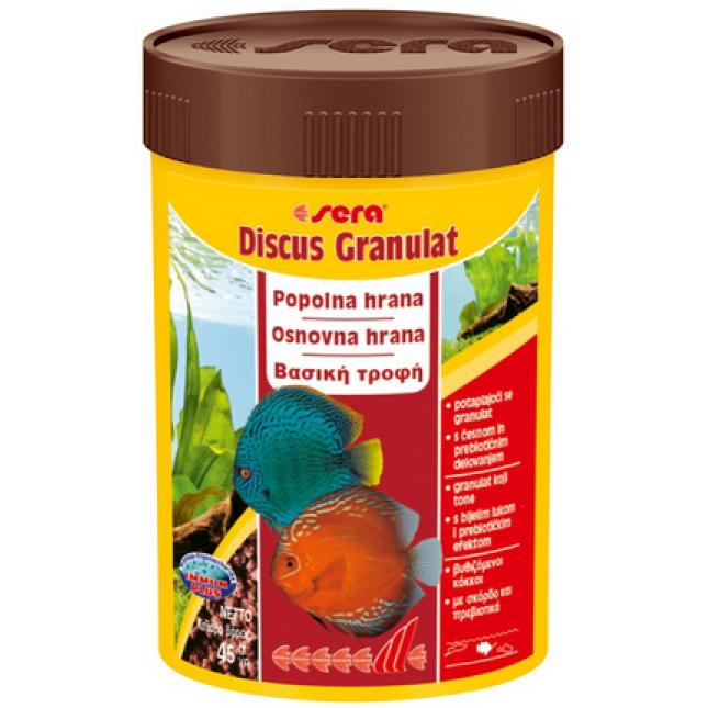 Sera discus granules 250 ml,τροφή για ψάρια (δίσκους) Sera discus granules 250 ml,τροφή για ψάρια (δίσκους)