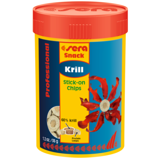 Sera Krill Snack Professional ,τροφή για την ανάπτυξη του χρώματος των ψαριών