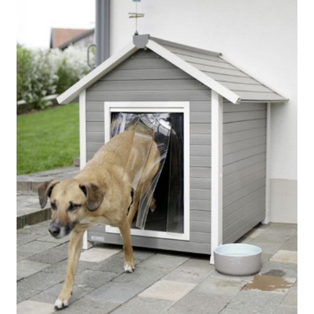 Kerbl Σπιτάκι σκύλου με διάφανη κουρτίνα έναντι ανέμου και κρύου