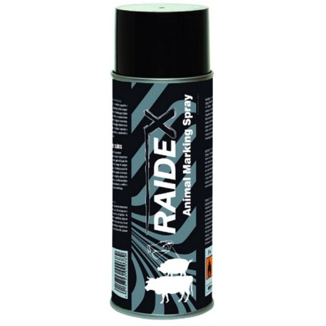 RaideX σπρέι μαρκαρίσματος μαύρο 400ml