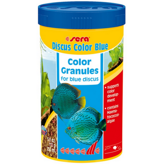 Sera discus color blue 250ml,τροφή ενίσχυσης του χρώματος Sera discus color blue 250ml,τροφή ενίσχυσης του χρώματος