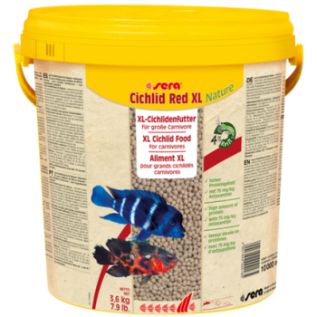 Sera cichlid red XL 10L,βασική τροφή για τις μεγαλύτερες σαρκοφάγες κιχλίδες Sera cichlid red XL 10L,βασική τροφή για τις μεγαλύτερες σαρκοφάγες κιχλίδες