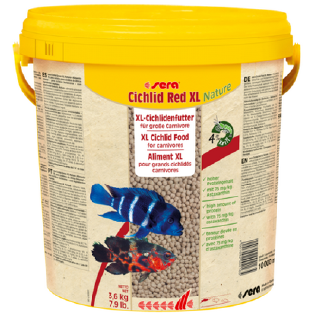 Sera cichlid red XL,βασική τροφή για τις μεγαλύτερες σαρκοφάγες κιχλίδες