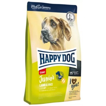Happy Dog για νεαρά σκυλια γιγαντόσωμων φυλών από τον 7ο μήνα, αρνί & ρύζι