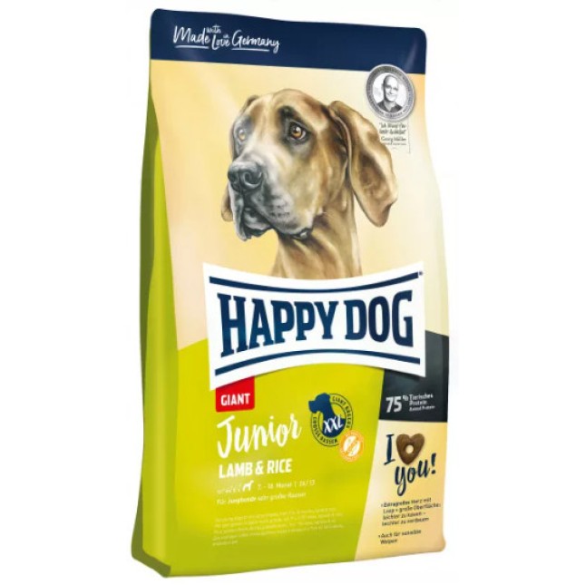 Happy Dog για νεαρά σκυλια γιγαντόσωμων φυλών από τον 7ο μήνα, αρνί & ρύζι Happy Dog για νεαρά σκυλια γιγαντόσωμων φυλών από τον 7ο μήνα, αρνί & ρύζι