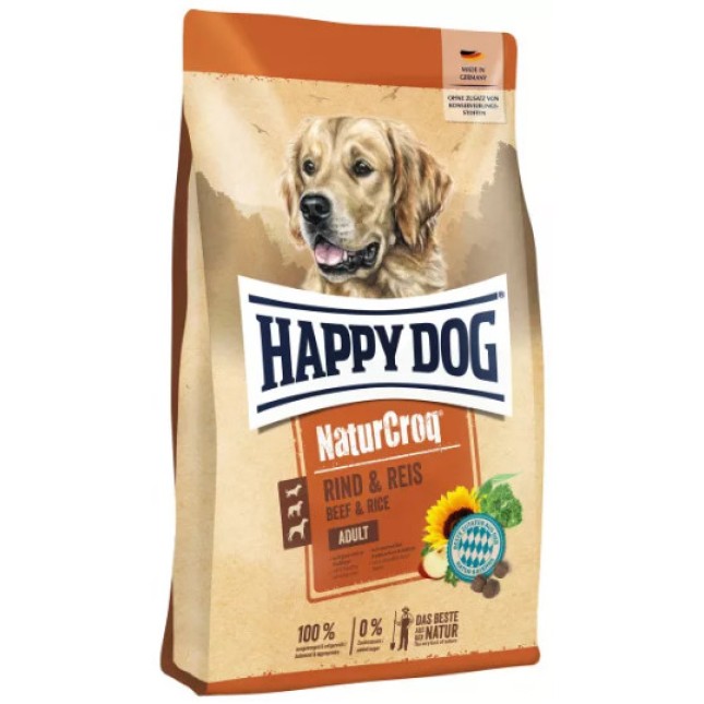 Happy Dog NaturCroq για ενήλικα σκυλιά με βοδινό/ρύζι 11kg Happy Dog NaturCroq για ενήλικα σκυλιά με βοδινό/ρύζι 11kg
