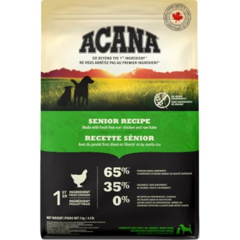 Champion petfoods Acana τροφή για ηλικιωμένα σκυλιά πλούσια σε πρωτεΐνη και χαμηλή σε υδατάνθρακες Champion petfoods Acana τροφή για ηλικιωμένα σκυλιά πλούσια σε πρωτεΐνη και χαμηλή σε υδατάνθρακες