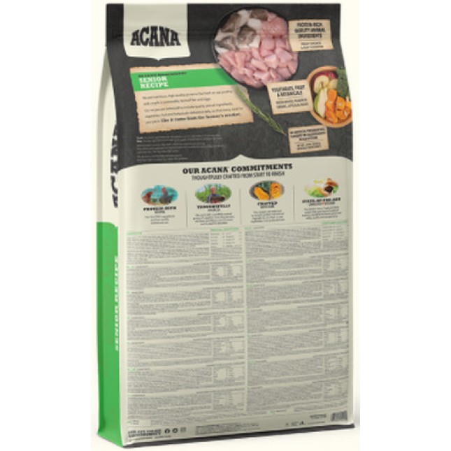 Champion petfoods Acana τροφή για ηλικιωμένα σκυλιά πλούσια σε πρωτεΐνη και χαμηλή σε υδατάνθρακες Champion petfoods Acana τροφή για ηλικιωμένα σκυλιά πλούσια σε πρωτεΐνη και χαμηλή σε υδατάνθρακες