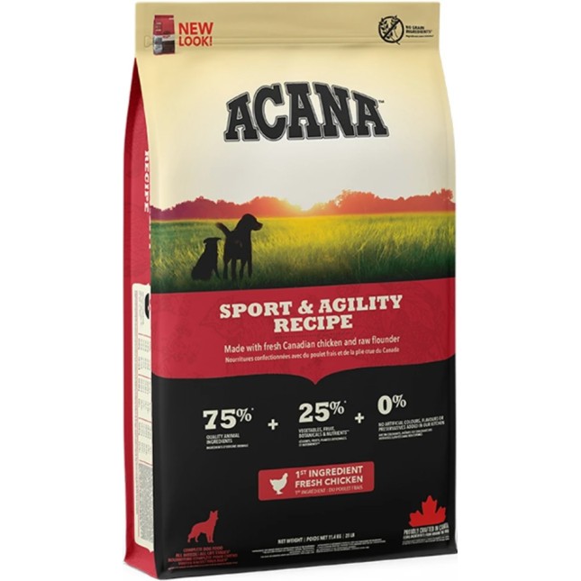 Champion petfoods Acana τροφή κοτόπουλο με υψηλά επίπεδα πρωτεΐνης και λίπους για δραστήρια σκυλιά