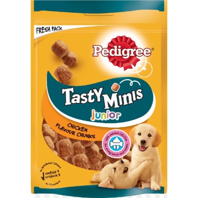 Ped tasty minis junior μπουκίτσες με μοσχάρι και κοτόπουλο 125gr