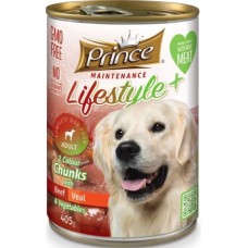 Prince 2 colors dog βοδινό, μοσχάρι & λαχανικά ιδανικό για χρήση ως μίξ με οποιοδήποτε ξηρό φαγητό