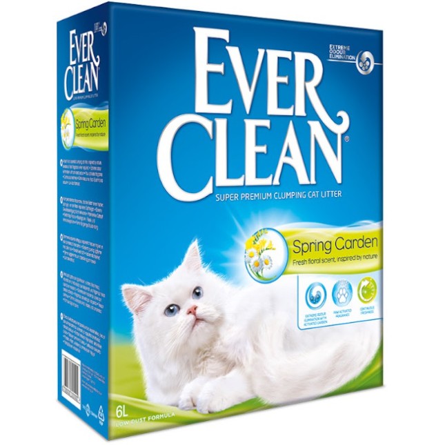 Everclean αυτοσυγκολλούμενη άμμος υγιεινής με ελαφρύ άρωμα λουλουδένιας φρεσκάδας 6lt