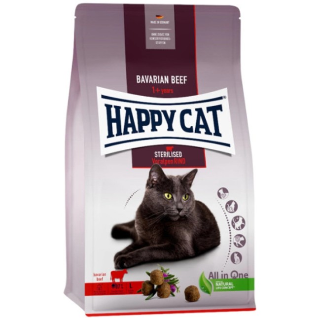 Happy Cat Supreme Sterilised βοδινό 1,3kg Happy Cat Supreme Sterilised βοδινό 1,3kg