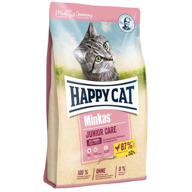 Happy Cat Minkas Junior Care πουλερικά 10kg Happy Cat Minkas Junior Care πουλερικά 10kg