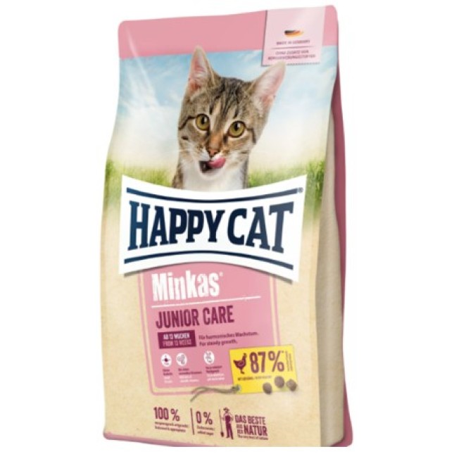 Happy Cat Minkas Φυσική πλήρης τροφή ανάπτυξης για junior γάτες με πουλερικά