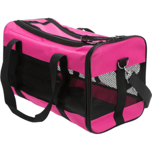 Trixie τσάντα μεταφοράς Ryan μικρών σκύλων, γατών και άλλων μικρών κατοικίδιων 26x27x47cm ροζ