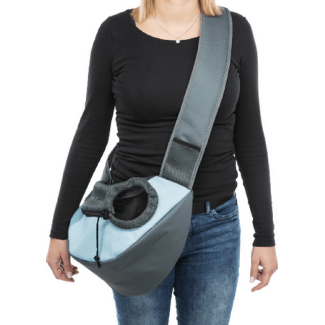 Trixie τσάντα μεταφοράς πλαϊνή sling άνετη, πρακτική και ελαφριά γκρι/γαλάζιο Trixie τσάντα μεταφοράς πλαϊνή sling άνετη, πρακτική και ελαφριά γκρι/γαλάζιο