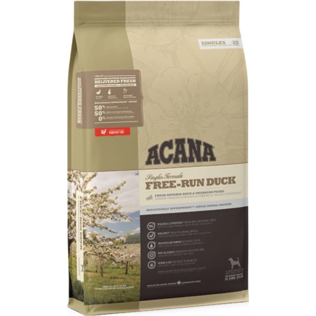 Champion petfoods Acana τροφή με πάπια ιδανική για επιλεκτικούς ή διατροφικά ευαίσθητους σκύλους Champion petfoods Acana τροφή με πάπια ιδανική για επιλεκτικούς ή διατροφικά ευαίσθητους σκύλους