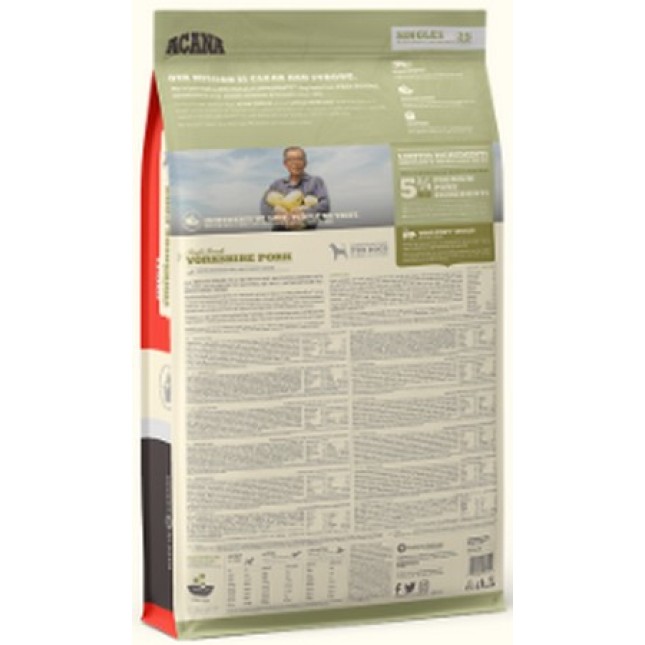 Champion petfoods Acana τροφή με χοιρινό ιδανική για επιλεκτικούς ή διατροφικά ευαίσθητους σκύλους Champion petfoods Acana τροφή με χοιρινό ιδανική για επιλεκτικούς ή διατροφικά ευαίσθητους σκύλους