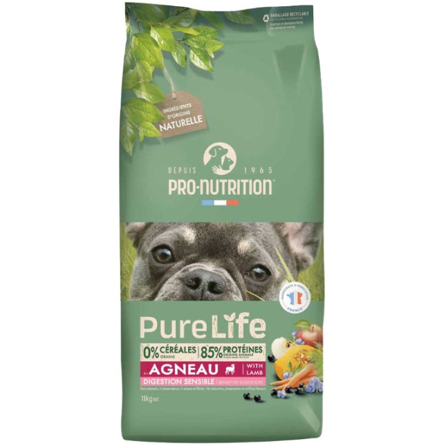 Pro-nutrition flatazor pure life Πλήρης και ισορροπημένη τροφή για ευαίσθητους ενήλικους σκύλους
