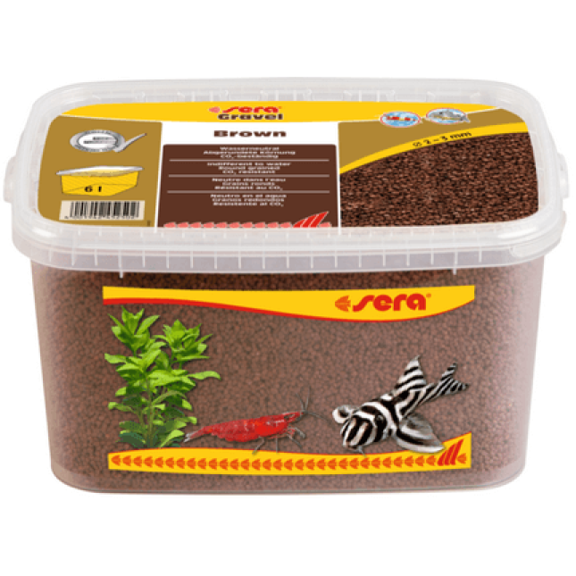 Sera Καφέ φυσικό χαλίκι O 23mm 6l