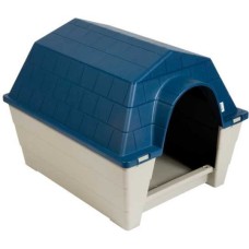 Farm Company Σπιτάκι σκύλου γκρι/μπλε άνετο και ευρύχωρο απο ανθεκτικά και ελαφριά πλαστικά