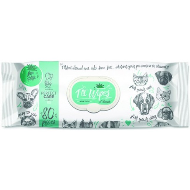 Perfect care υγρά μαντιλάκια με άρωμα αλόη 80τμχ Perfect care υγρά μαντιλάκια με άρωμα αλόη 80τμχ