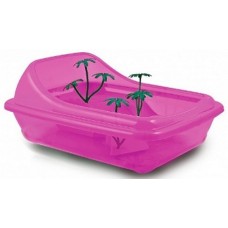 Ischia Χελωνιέρα large ροζ 56cmx39cm