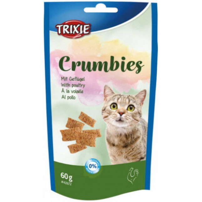 Trixie λιχουδιά crumbies με πουλερικά & ταυρίνη παρέχουν υψηλή θρεπτική ποιότητα