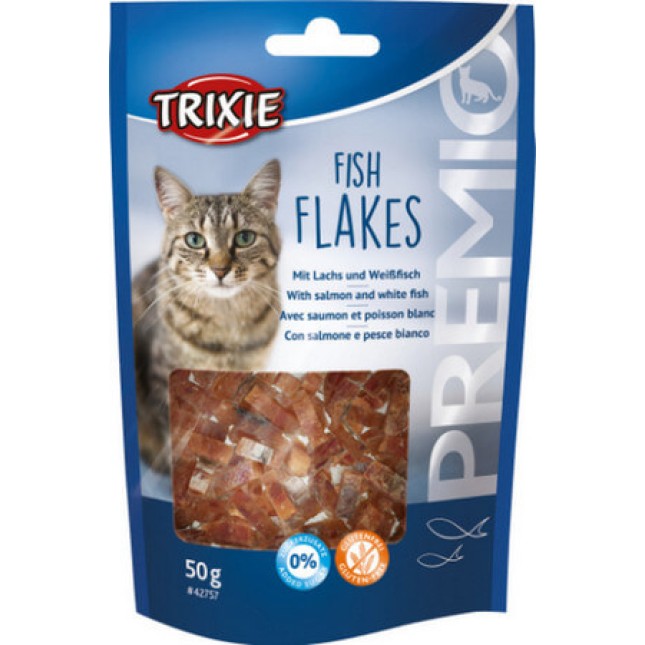 Trixie λιχουδιά premio fish flakes εγγυημένη με σεβασμό στη διατροφή του είδους