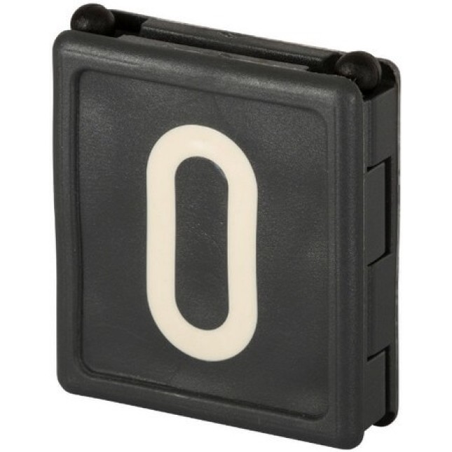 Kerbl νούμερα κολάρου DUO, no. 0 - μαύρο, 6 pcs/pack