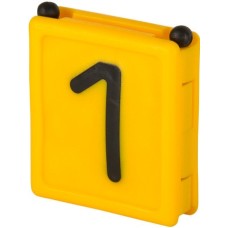 Kerbl νούμερα κολάρου DUO, no. 1 - κίτρινο, 6 pcs/pack Kerbl νούμερα κολάρου DUO, no. 1 - κίτρινο, 6 pcs/pack
