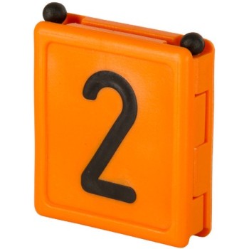 Kerbl νούμερα κολάρου DUO, no. 2 - πορτοκαλί, 6 pcs/pack Kerbl νούμερα κολάρου DUO, no. 2 - πορτοκαλί, 6 pcs/pack