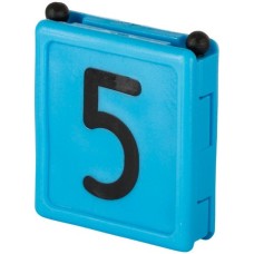 Kerbl νούμερα κολάρου DUO, no. 5 - μπλε, 6 pcs/pack Kerbl νούμερα κολάρου DUO, no. 5 - μπλε, 6 pcs/pack