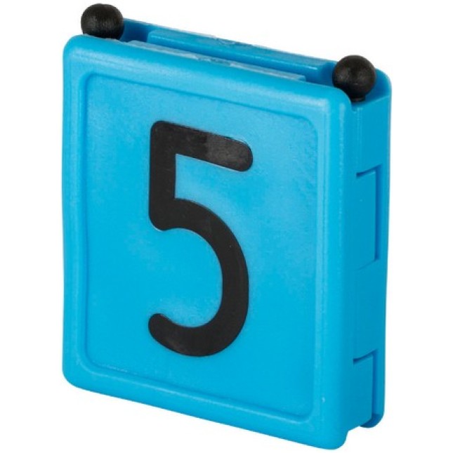 Kerbl νούμερα κολάρου DUO, no. 5 - μπλε, 6 pcs/pack Kerbl νούμερα κολάρου DUO, no. 5 - μπλε, 6 pcs/pack