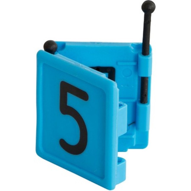 Kerbl νούμερα κολάρου DUO, no. 5 - μπλε, 6 pcs/pack Kerbl νούμερα κολάρου DUO, no. 5 - μπλε, 6 pcs/pack