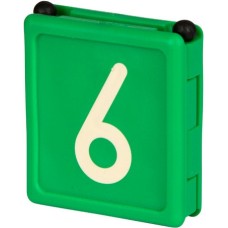 Kerbl νούμερα κολάρου DUO, no. 6 - πράσινο, 6 pcs/pack Kerbl νούμερα κολάρου DUO, no. 6 - πράσινο, 6 pcs/pack