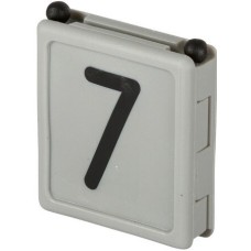 Kerbl νούμερα κολάρου DUO, no. 7 - γκρι, 6 pcs/pack Kerbl νούμερα κολάρου DUO, no. 7 - γκρι, 6 pcs/pack