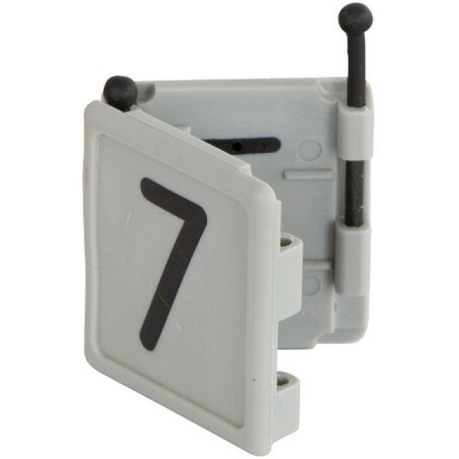 Kerbl νούμερα κολάρου DUO, no. 7 - γκρι, 6 pcs/pack Kerbl νούμερα κολάρου DUO, no. 7 - γκρι, 6 pcs/pack
