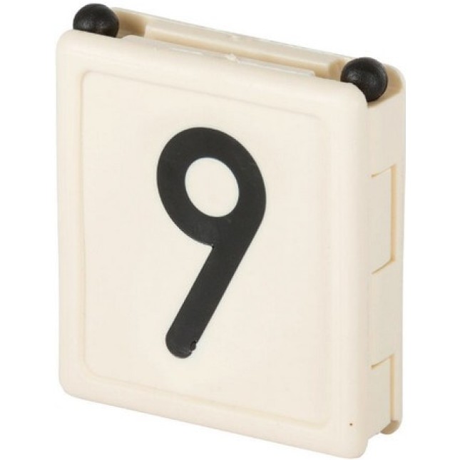 Kerbl νούμερα κολάρου DUO, no. 9 - άσπρο, 6 pcs/pack Kerbl νούμερα κολάρου DUO, no. 9 - άσπρο, 6 pcs/pack