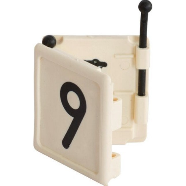 Kerbl νούμερα κολάρου DUO, no. 9 - άσπρο, 6 pcs/pack Kerbl νούμερα κολάρου DUO, no. 9 - άσπρο, 6 pcs/pack