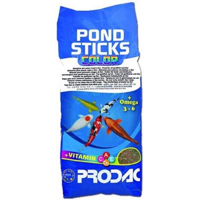 Prodac pond sticks color μεσαία και μεγάλα ψάρια 8,3lt - 1kg Prodac pond sticks color μεσαία και μεγάλα ψάρια 8,3lt - 1kg