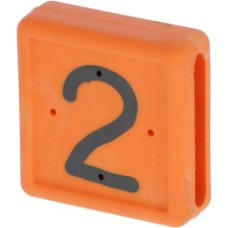 Kerbl αριθμός ζώνης ποδιού,No. 2 - πορτοκαλί, 10 τεμ