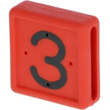 Kerbl αριθμός ζώνης ποδιού,No. 3 - κόκκινο, 10 τεμ