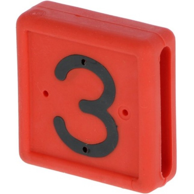 Kerbl αριθμός ζώνης ποδιού,No. 3 - κόκκινο, 10 τεμ
