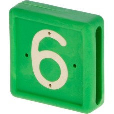 Kerbl αριθμός ζώνης ποδιού,No. 6 - πράσινο, 10 τεμ