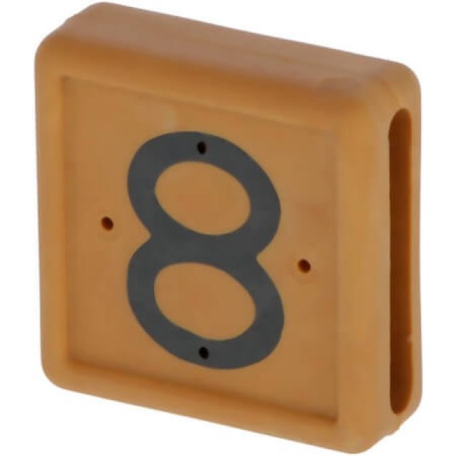 Kerbl αριθμός ζώνης ποδιού,No. 8 - καφέ, 10 τεμ
