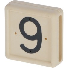 Kerbl αριθμός ζώνης ποδιού,No. 9 - άσπρο, 10 τεμ