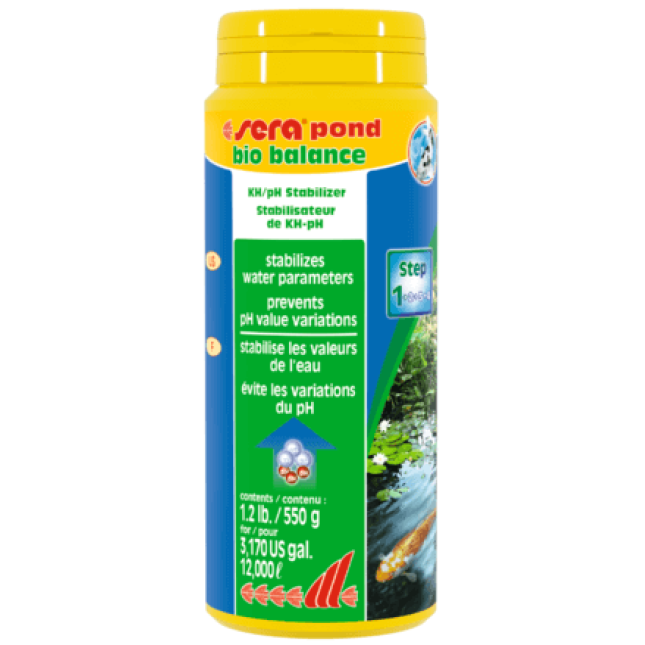 Sera pond bio balance,αυξάνει και σταθεροποιεί την τιμή του pH 500ml