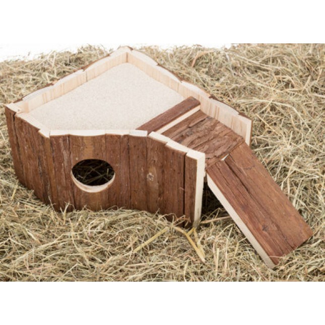 Trixie σπίτι hedwig με ταράτσα για χάμστερ, τα μικρά ζώα μπορούν να παίζουν στην οροφή του σπιτιού